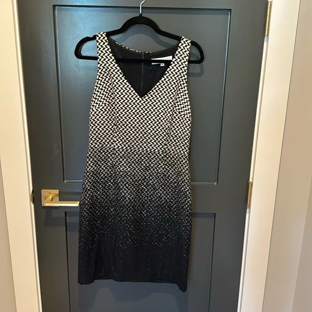 Trina Turk Dress Black and White Size 8 Worn Once